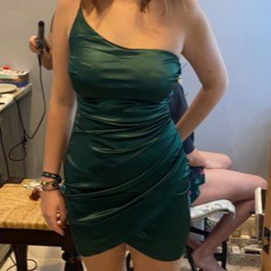 Cocktail Dress- Homecoming - Bridesmaid - Hunter Green - Small - Windsor